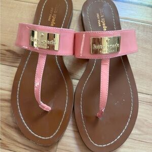 Kate Spade Thong Sandals - pink patent - size 8M